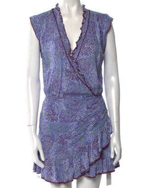 Poupette St Barth Violet Mini Dress xxs